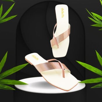 Flats for women stylish latest new design Rose Gold Golden Peach by ankahu.com | Women Footwear | Women flats | Ladies footwear